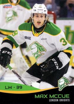 2021-22 Choice London Knights (OHL) #14 Max McCue Front