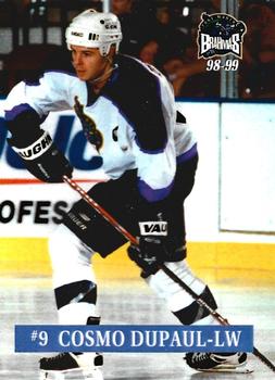 1998-99 Roox Fort Worth Brahmas (WPHL) #901019T Cosmo Dupaul Front