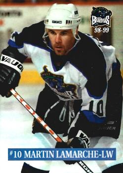 1998-99 Roox Fort Worth Brahmas (WPHL) #901020T Martin Lamarche Front