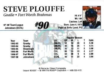 1998-99 Roox Fort Worth Brahmas (WPHL) #901033T Steve Plouffe Back