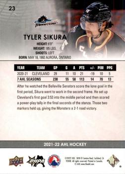 2021-22 Upper Deck AHL #23 Tyler Sikura Back