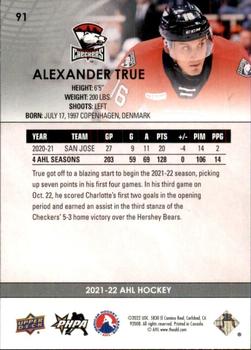 2021-22 Upper Deck AHL #91 Alexander True Back