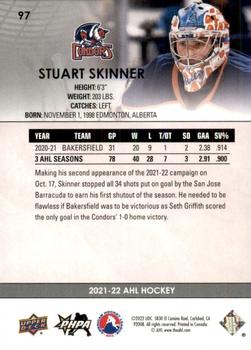 2021-22 Upper Deck AHL #97 Stuart Skinner Back