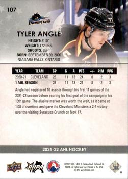 2021-22 Upper Deck AHL #107 Tyler Angle Back