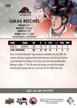 2021-22 Upper Deck AHL #120 Lukas Reichel Back