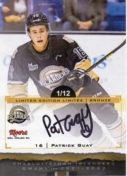 2021-22 Extreme Charlottetown Islanders (QMJHL) - Autographs #NNO Patrick Guay Front