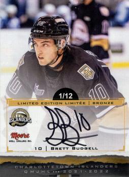 2021-22 Extreme Charlottetown Islanders (QMJHL) - Autographs Bronze #NNO Brett Budgell Front