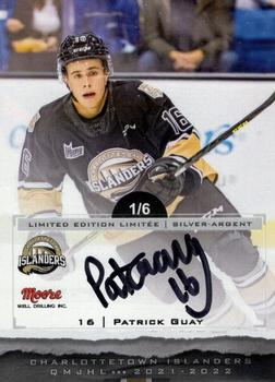 2021-22 Extreme Charlottetown Islanders (QMJHL) - Autographs Silver #NNO Patrick Guay Front