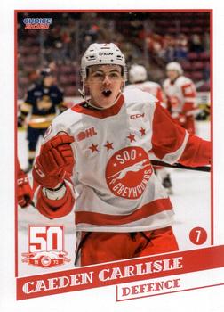 2021-22 Choice Sault Ste. Marie Greyhounds (OHL) #2 Caeden Carlisle Front