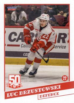 2021-22 Choice Sault Ste. Marie Greyhounds (OHL) #11 Luc Brzustowski Front