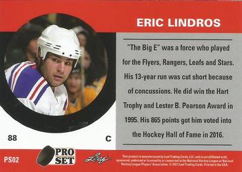2021-22 Pro Set #PS02 Eric Lindros Back