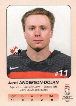 2021 IIHF World Hockey Championship Team Canada #3 Jaret Anderson-Dolan Back