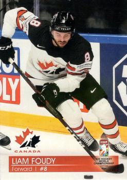 2021 IIHF World Hockey Championship Team Canada #19 Liam Foudy Front