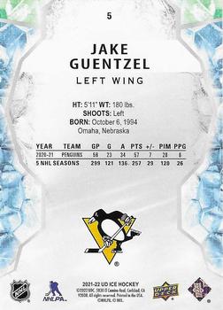 2021-22 Upper Deck Ice #5 Jake Guentzel Back