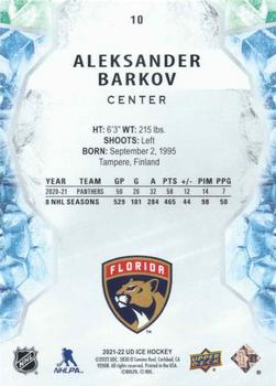 2021-22 Upper Deck Ice #10 Aleksander Barkov Back