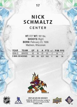 2021-22 Upper Deck Ice #17 Nick Schmaltz Back