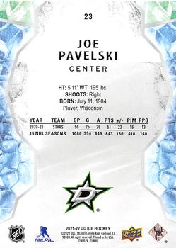 2021-22 Upper Deck Ice #23 Joe Pavelski Back