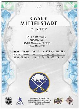 2021-22 Upper Deck Ice #38 Casey Mittelstadt Back