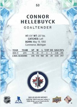 2021-22 Upper Deck Ice #53 Connor Hellebuyck Back