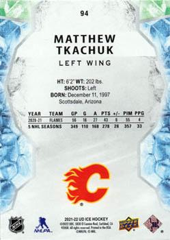 2021-22 Upper Deck Ice #94 Matthew Tkachuk Back