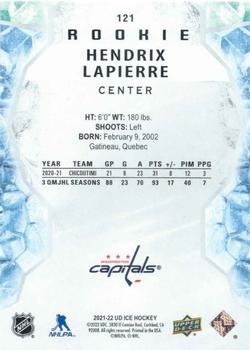 2021-22 Upper Deck Ice #121 Hendrix Lapierre Back