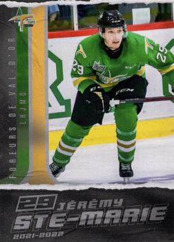 2021-22 Extreme Val-d'Or Foreurs (QMJHL) #9 Jeremy Ste-Marie Front