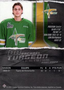 2021-22 Extreme Val-d'Or Foreurs (QMJHL) #12 Zachael Turgeon Back