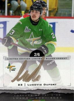 2021-22 Extreme Val-d'Or Foreurs (QMJHL) - Autographs Silver #7 Ludovic Dufort Front