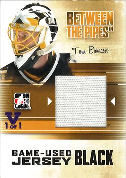 2015-16 In The Game Final Vault - 2010-11 In The Game Between The Pipes - Jerseys Black (Purple Vault Stamp) #M-66 Tom Barrasso Front