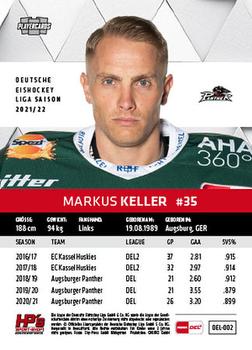 2021-22 Playercards (DEL) #DEL-002 Markus Keller Back