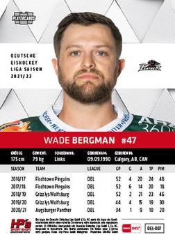 2021-22 Playercards (DEL) #DEL-007 Wade Bergman Back