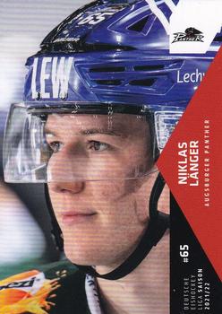 2021-22 Playercards (DEL) #DEL-009 Niklas Länger Front