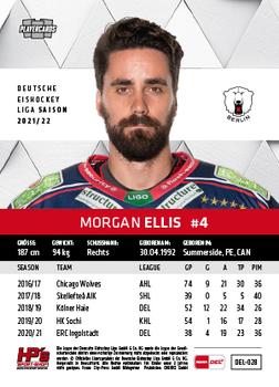 2021-22 Playercards (DEL) #DEL-028 Morgan Ellis Back