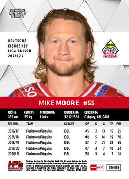 2021-22 Playercards (DEL) #DEL-084 Mike Moore Back