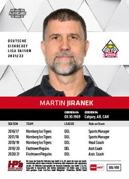 2021-22 Playercards (DEL) #DEL-100 Martin Jiranek Back