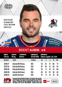 2021-22 Playercards (DEL) #DEL-161 Brent Aubin Back