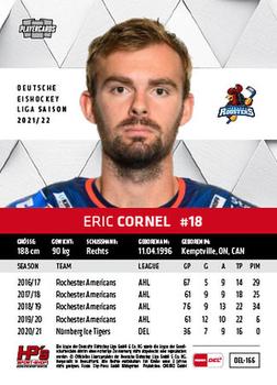 2021-22 Playercards (DEL) #DEL-166 Eric Cornel Back