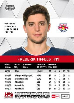 2021-22 Playercards (DEL) #DEL-262 Frederik Tiffels Back