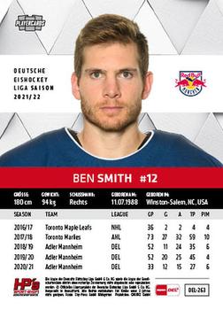 2021-22 Playercards (DEL) #DEL-263 Ben Smith Back