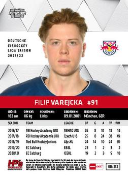 2021-22 Playercards (DEL) #DEL-272 Filip Varejcka Back