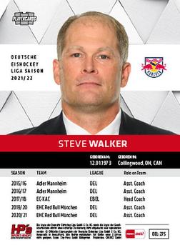 2021-22 Playercards (DEL) #DEL-275 Steve Walker Back