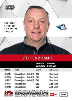 2021-22 Playercards (DEL) #DEL-325 Steffen Ziesche Back