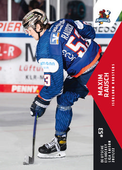 2021-22 Playercards (DEL) #DEL-421 Maxim Rausch Front