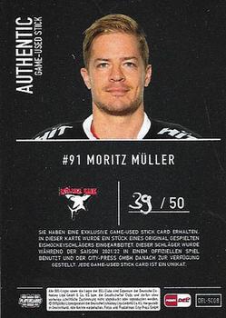 2021-22 Playercards (DEL) - Sticks #DEL-SC08 Moritz Müller Back