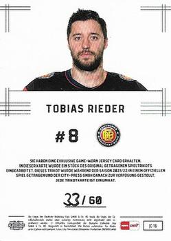 2021-22 Playercards (DEL) - Jerseys #JC-16 Tobias Rieder Back