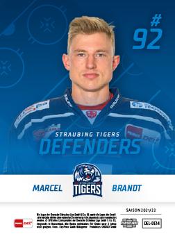 2021-22 Playercards (DEL) - Defenders #DEL-DE14 Marcel Brandt Back