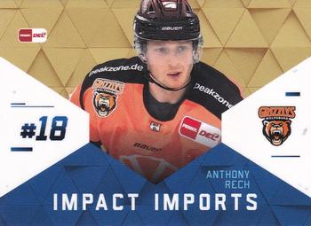 2021-22 Playercards (DEL) - Impact Imports #DEL-II15 Anthony Rech Front