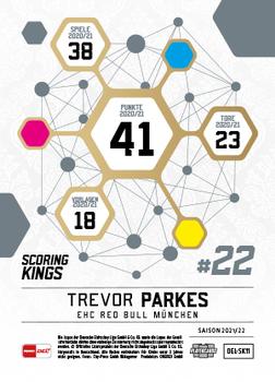 2021-22 Playercards (DEL) - Scoring Kings #DEL-SK-11 Trevor Parkes Back