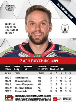 2021-22 Playercards (DEL) - Promos #PROMO-02 Zach Boychuk Back