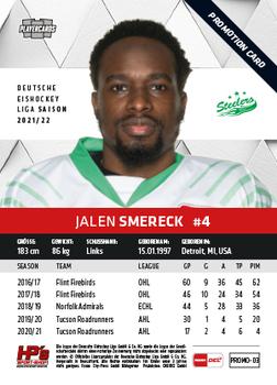 2021-22 Playercards (DEL) - Promos #PROMO-03 Jalen Smereck Back
